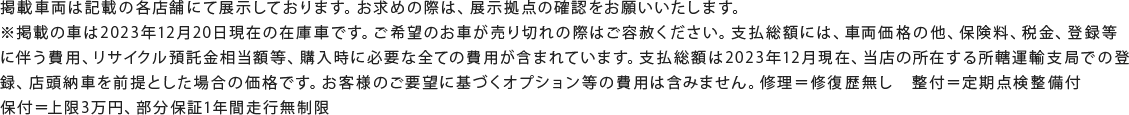 新車ワンプライス